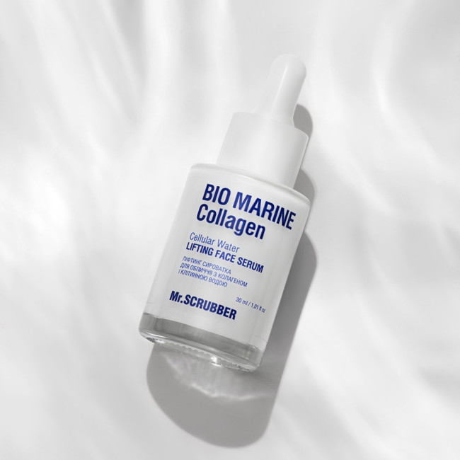 Лифтинг сыворотка для лица Mr.Scrubber Bio Marine Collagen с коллагеном и клеточной водой 30 мл, фото 3 Лифтинг сыворотка для лица Mr.Scrubber Bio Marine Collagen с коллагеном и клеточной водой 30 мл, фото 3